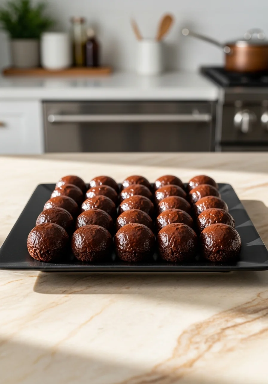 No-Bake Brownie Bites
